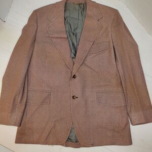 Vintage Society Brand Poguès Cincinnati Mens Blazer Tweed Wool Blend Grandpacore